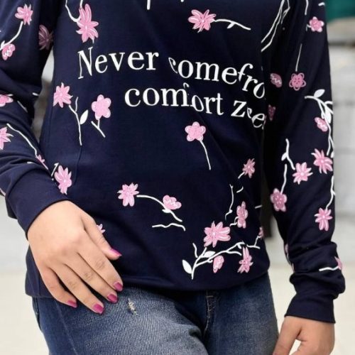 بلوز چاپ دار کد 137171 - خرید بلوز تک زنانه عمده