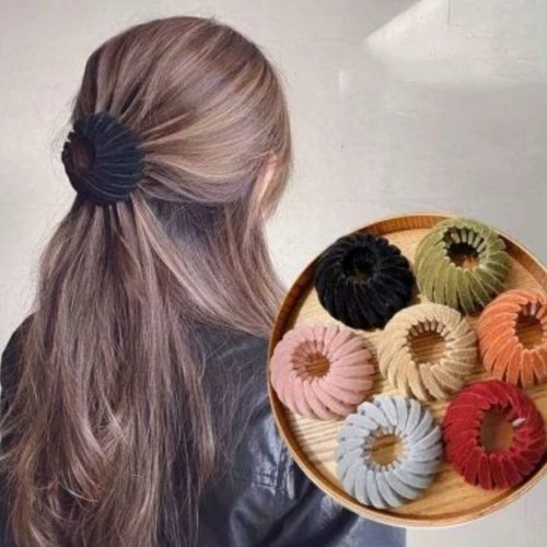 کلیپس چنگکی مخمل یادم اسبی کد 137709 - خرید کیف زنانه عمده