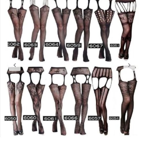 جوراب شلواری فاق بازفیشنت طرح لانه زنبوری مشکی فری سایز کد 139220 - خرید لباس خواب زنانه عمده