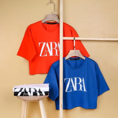 کراپ ZARA کد 138336 - خرید تاپ و تیشرت زنانه عمده