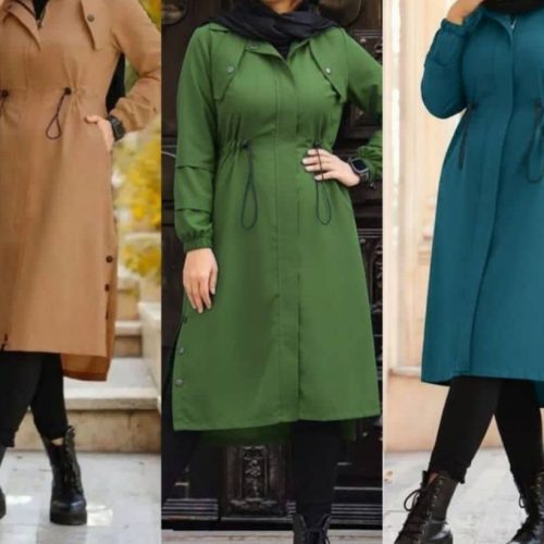 مانتو میکرو کمر گت دار کد 138393 - خرید مانتو زنانه عمده