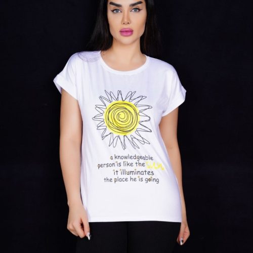 چاپی کد 139730 - خرید ست تیشرت شلوار زنانه عمده