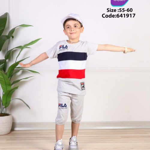 خرید عمده تیشرت شلوارک پسرانه - ست تیشرت شلوارک پسرانه عمده