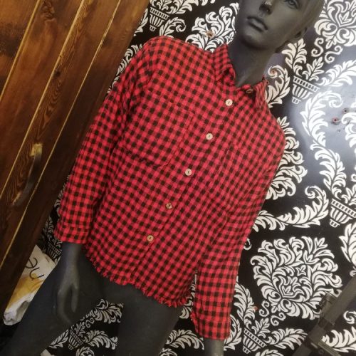 پیراهن چهارخونه پشمی ترکیه کد 136625 - خرید کاپشن و هودی زنانه عمده