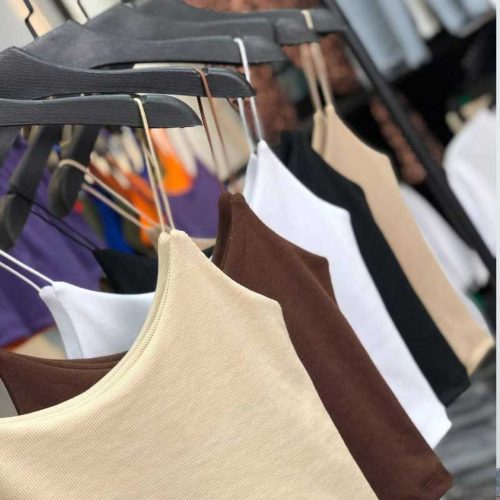 تاپ بند ماکارونی قواره دار پک پنج عددی کد 138592 - خرید نیم تنه زنانه عمده