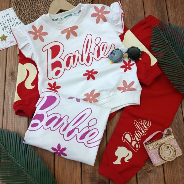 خرید عمده ست بلوز شلوار دخترانه barbie