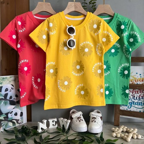فروش عمده تیشرت تک دخترانه sunshine - تاپ و تیشرت دخترانه عمده