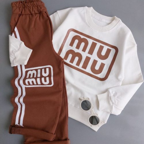 فروش عمده ست بلوز شلوار دخترانه پسرانه miumiu کد 131361