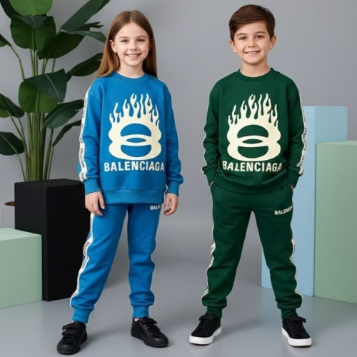 فروش عمده ست بلوز شلوار دخترانه پسرانه اسپرت balenciaga کد 131657