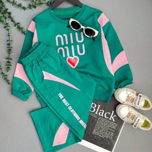 فروش عمده ست بلوز شلوار دخترانه miu miu کد 132832