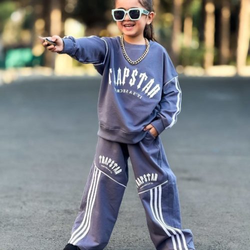 فروش عمده ست بلوز شلوار دخترانه پسرانه trapstar کد 132833