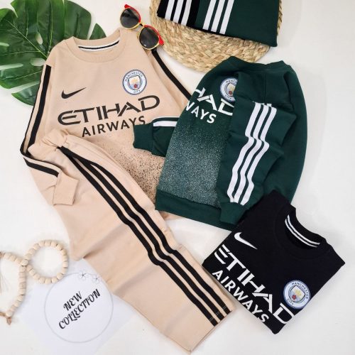 ست بلوز شلوار اسپرت پسرانه منچستر سیتی کد 135201 - خرید ست بلوز شلوار پسرانه عمده