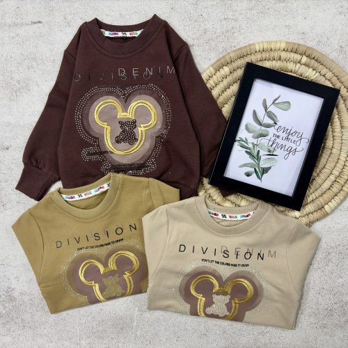 بلوز تک دخترانه نگینی کد 135238 - خرید بلوز تک دخترانه عمده