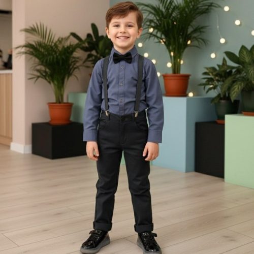 ست پیراهن شلوار دخترانه پسرانه ساس بندی کد 135329 - خرید ست بلوز شلوار پسرانه عمده