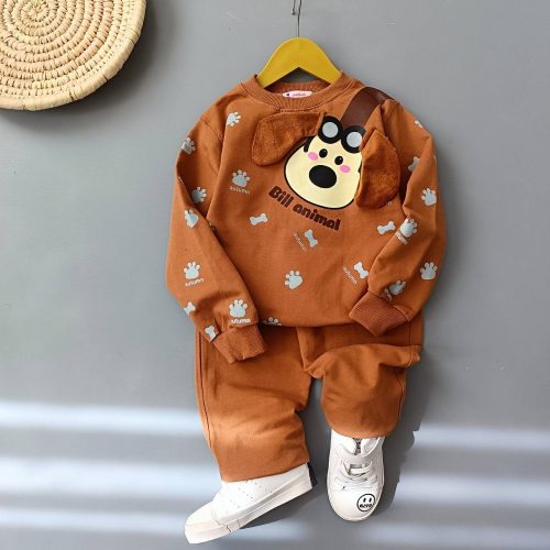 ست بلوز شلوار پسرانه اسپرت سگ کد 135331 - خرید ست بلوز شلوار پسرانه عمده