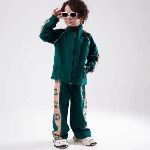 ست سویشرت شلوار دخترانه پسرانه کد 136815 - خرید ست هودی شلوار پسرانه عمده