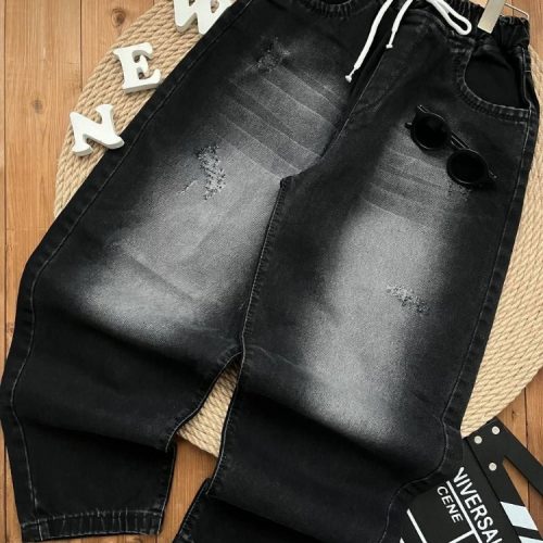 شلوار لی مام کمر کش پسرانه دخترانه کد 138276 - خرید شلوار دخترانه عمده