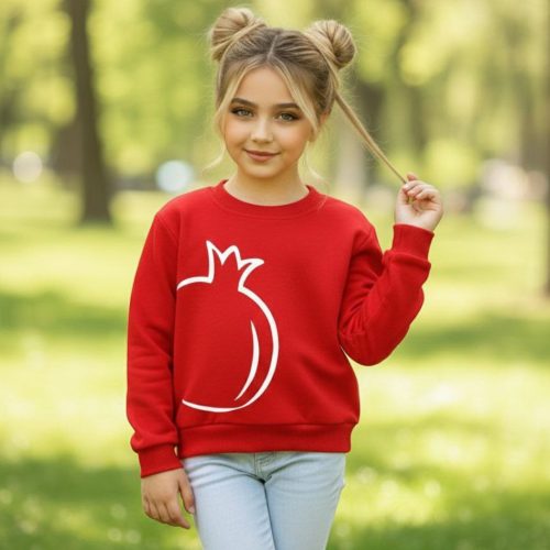 بلوز تک دخترانه اسپرت یلدایی کد 138885 - خرید بلوز تک دخترانه عمده