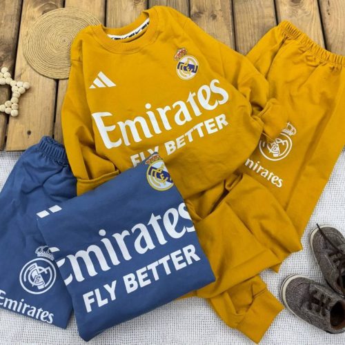 ست بلوز شلوار پسرانه رئال مادرید کد 138889 - خرید ست بلوز شلوار پسرانه عمده