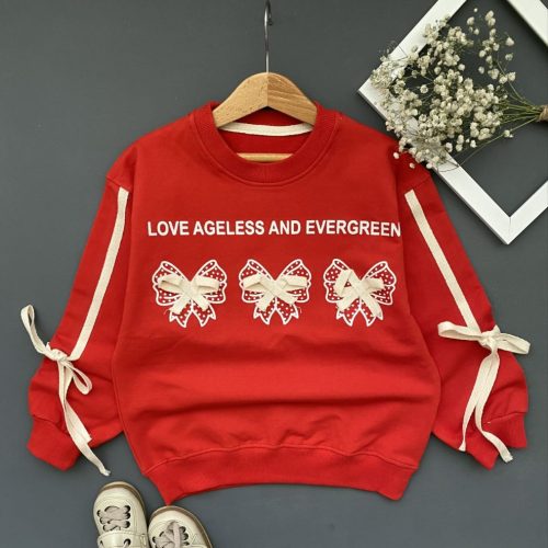 بلوز تک دخترانه اسپرت یلدایی پاپیون کد 138895 - خرید بلوز تک دخترانه عمده