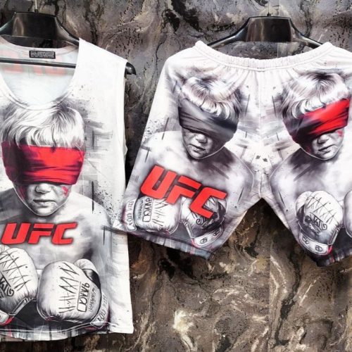 فروش عمده ست تاب شلوارک مردانه UFC - ست راحتی مردانه عمده