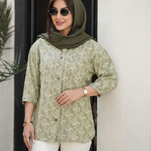 فروش عمده شومیز زنانه مدل شکوفه - شومیز زنانه عمده