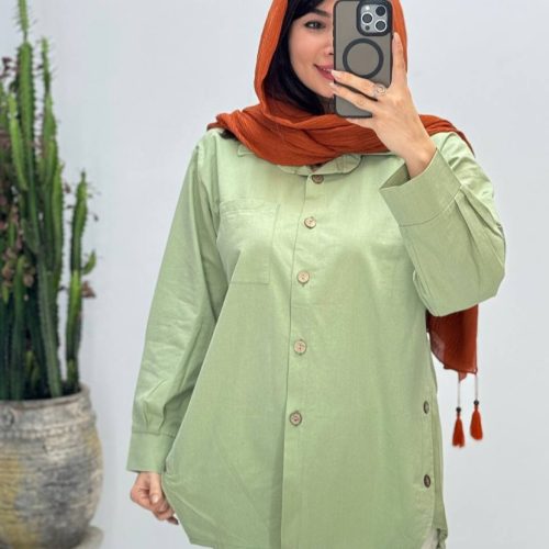 فروش عمده مانتو بغل دکمه زنانه - مانتو زنانه عمده