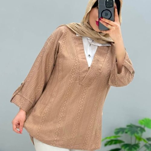 فروش عمده شومیز یقه سفید زنانه - شومیز زنانه عمده