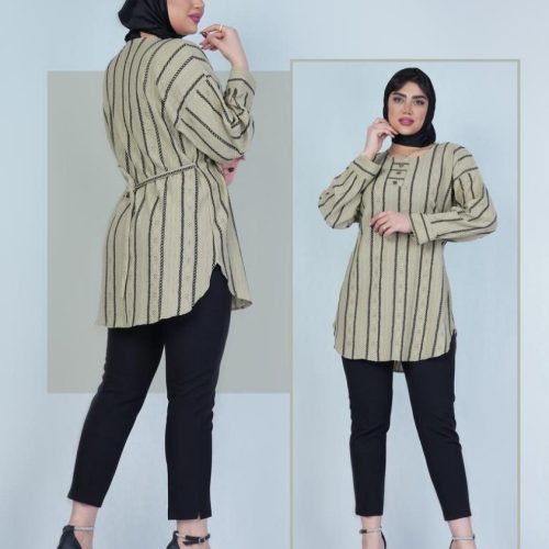 فروش عمده تونیک زنانه بلند قواره دار مراکشی - تونیک زنانه عمده