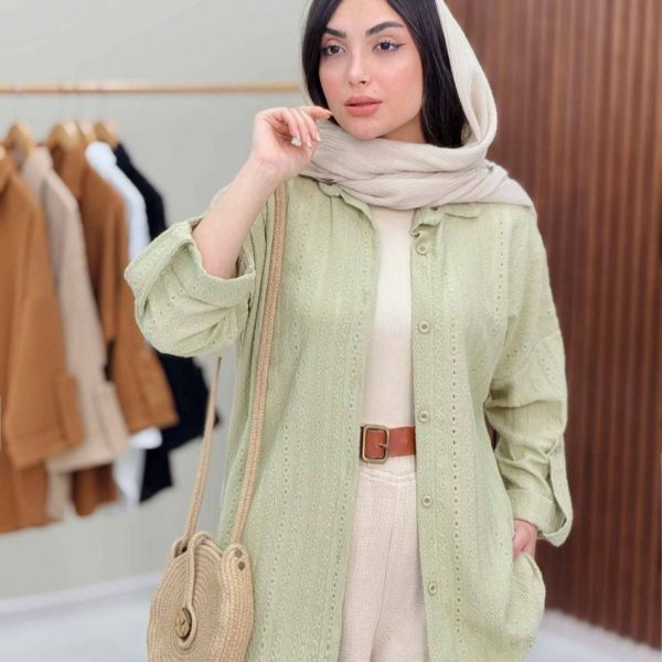 فروش عمده 👈🍑شومیز زنانه مراکشی پشت دکمه - شومیز زنانه عمده
