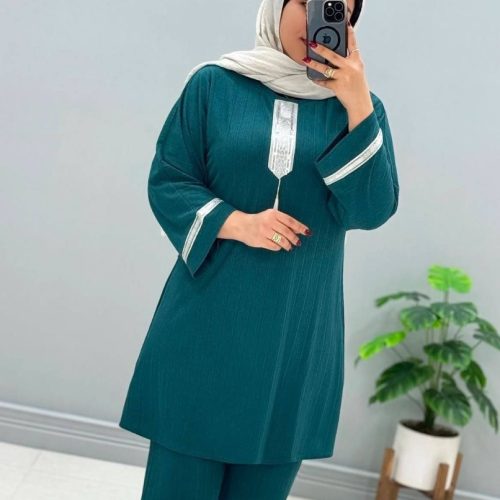فروش عمده ست تونیک شلوار زنانه خرج کار - ست تونیک شلوار زنانه عمده