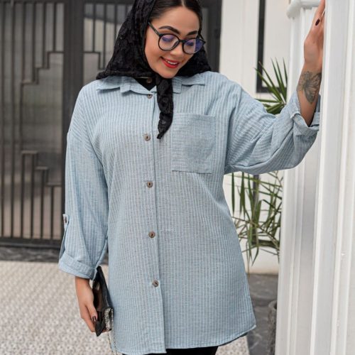 فروش عمده 🔥 شومیز زنانه تک جیب - شومیز زنانه عمده