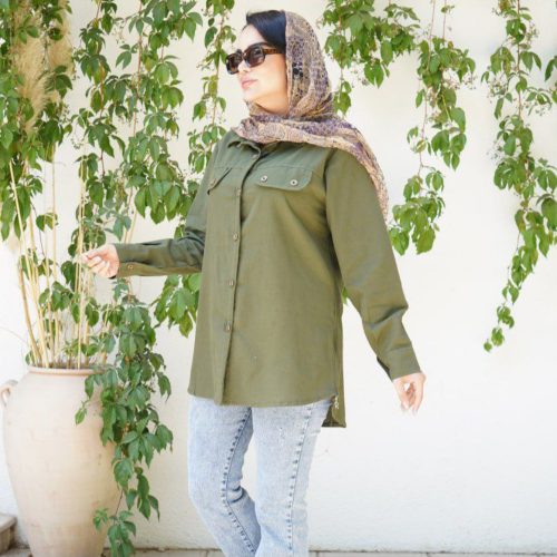 فروش عمده شومیز مانتویی زنانه بغل زیپ - شومیز زنانه عمده