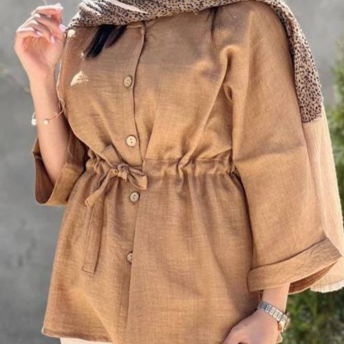 فروش عمده شومیز پانچ زنانه کمر گت - شومیز زنانه عمده