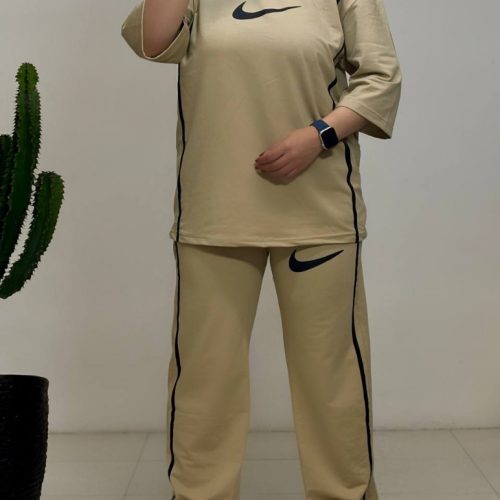 فروش عمده ست تیشرت شلوار زنانه نایک نواری - ست تیشرت شلوار زنانه عمده