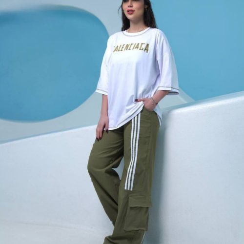 فروش عمده ست تیشرت شلوار زنانه نایک نواری - ست تیشرت شلوار زنانه عمده