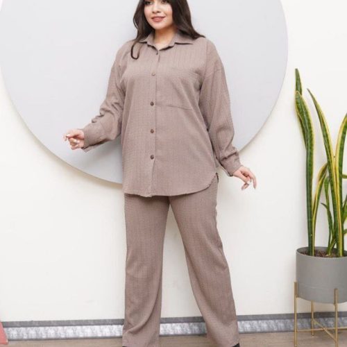 فروش عمده ست شومیز شلوار زنانه تک جیب - شومیز زنانه عمده