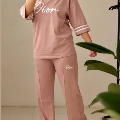 فروش عمده 😍 ست تیشرت شلوار زنانه Dior - ست بلوز شلوار زنانه عمده