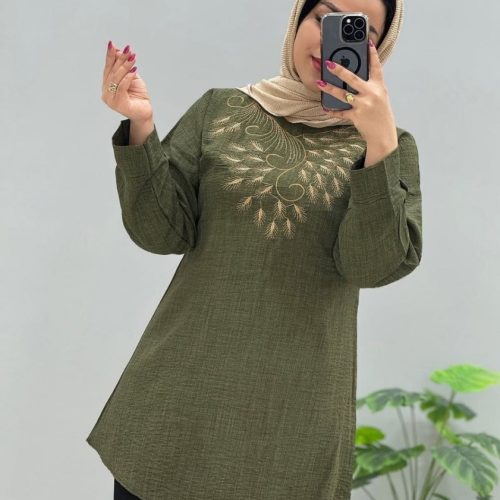فروش عمده تونیک زنانه گل گندم - تونیک زنانه عمده