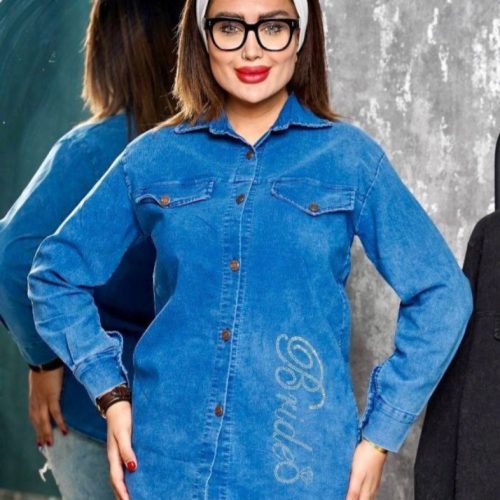 فروش عمده ❤️‍🔥❤️‍🔥 شومیز زنانه لی کاغذی نگینی - شومیز زنانه عمده