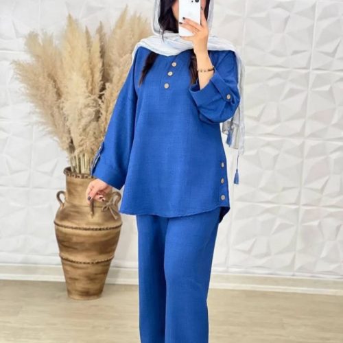 فروش عمده ست شومیز شلوار زنانه مدل ندا - شومیز زنانه عمده