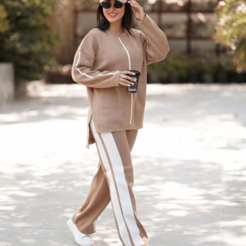 فروش عمده ست بلوز شلوار بافت زنانه - ست بلوز شلوار زنانه عمده