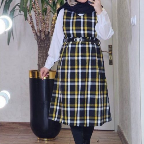فروش عمده ست بلوز سارافون پاییزه زنانه کد 130362