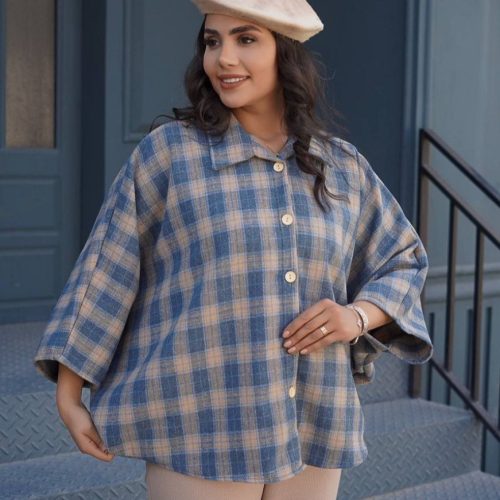 شومیز زنانه فوتر مدل رها کد 136664 - خرید شومیز زنانه عمده