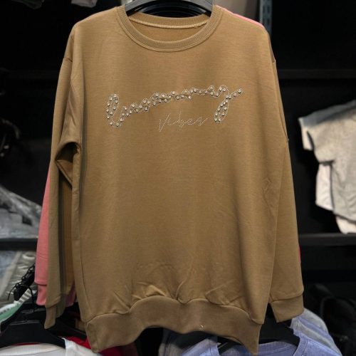 بلوز دورس زنانه نگین دوزی کد 136670 - خرید بلوز تک زنانه عمده