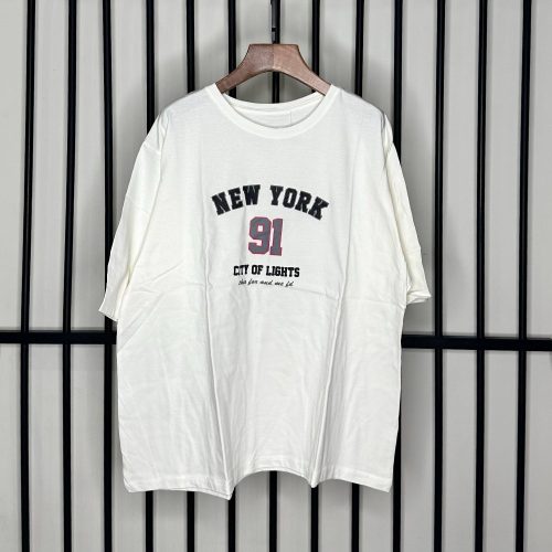 فروش عمده تیشرت لانگ زنانه باکسی new york کد 131608