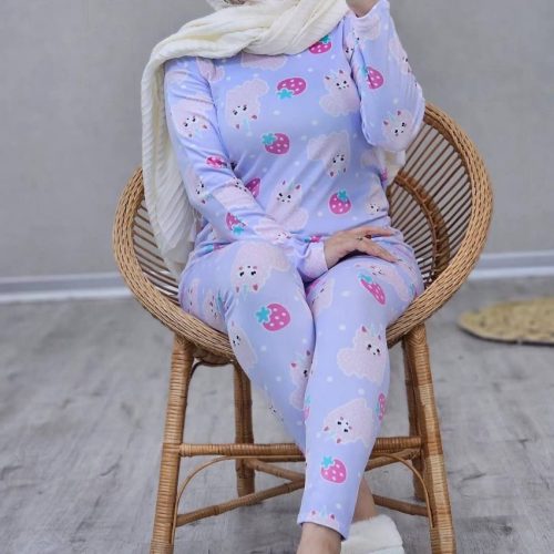 فروش عمده ست بلوز شلوار زنانه مخمل تمام کش کد 131621