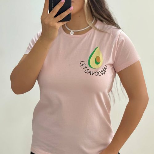 تیشرت زنانه پنبه فری سایز ۳۸ تا ۴۴ کد 133465 - خرید تاپ و تیشرت زنانه عمده