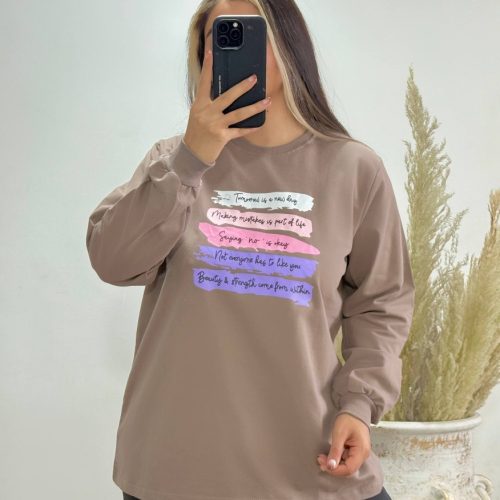 بلوز لانگ زنانه پنبه فری سایز ۳۸ تا ۴۸ کد 135346 - خرید بلوز تک زنانه عمده