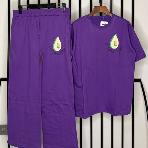 ست تیشرت و شلوار زنانه پنبه کد 135348 - خرید ست تیشرت شلوار زنانه عمده